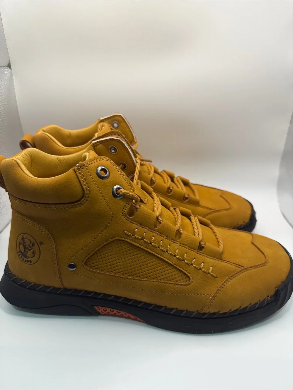 Flyland Men's Mustard Yellow High-Top Boots